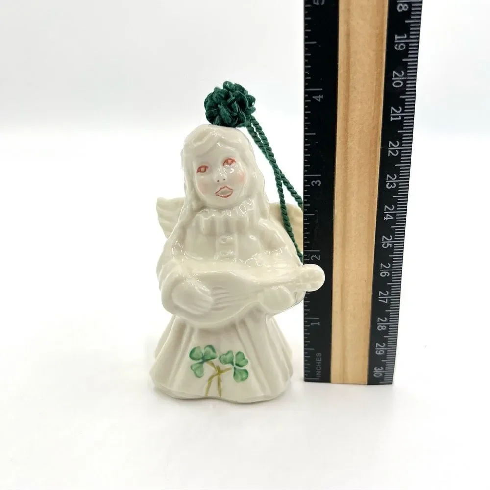 Belleek Ireland - Christmas Ornament Choir Of Angels With Lute‎